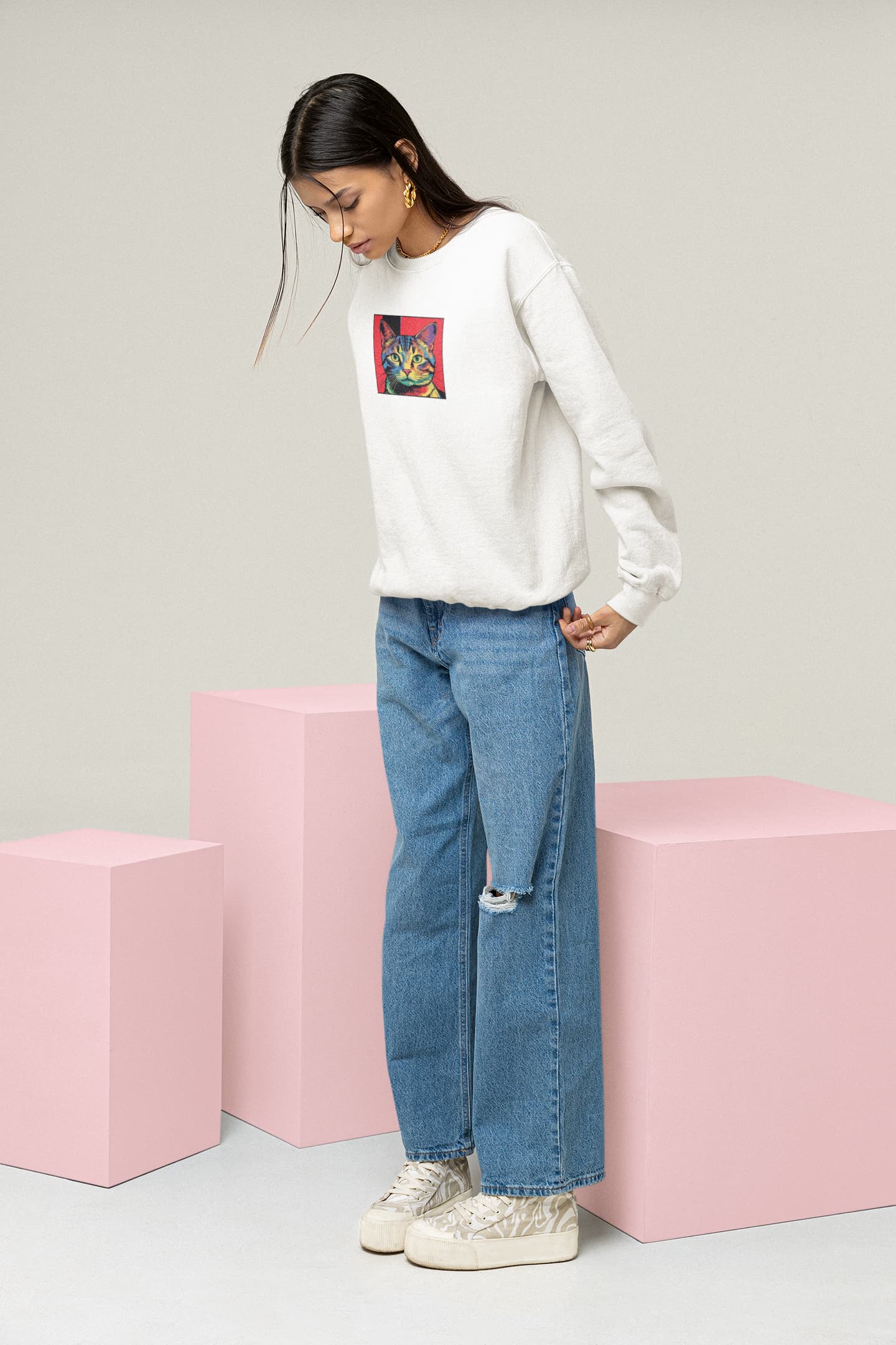 Whisker Pop Sweatshirt